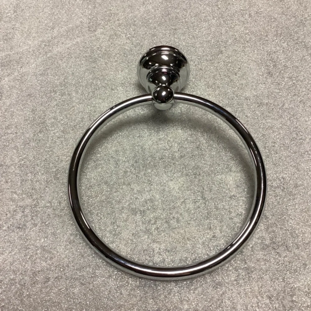 Silver Chrome Wall Mount Towel Ring